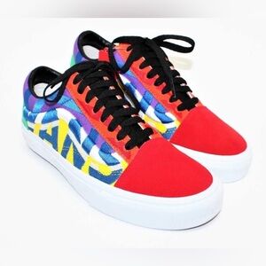 VANS Old Skool unisex men’s women embroidered colorblock logo multicolored skate